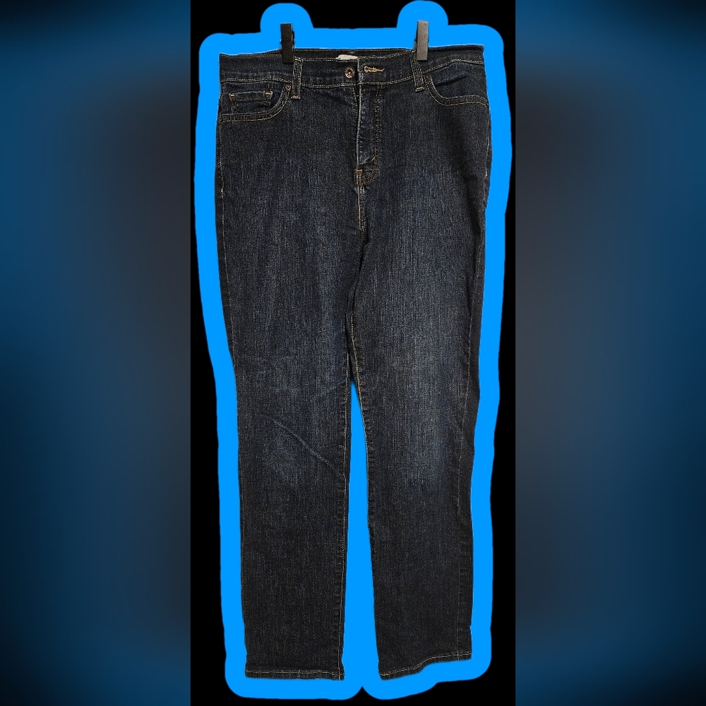 Levi 512 Jeans Perfectly Slimming Women's Straight Leg Blue Denim Jeans